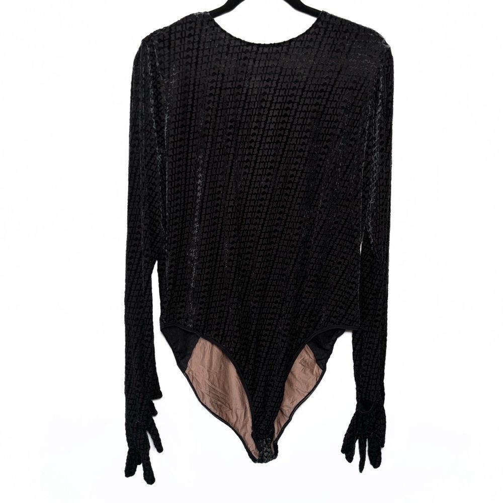 Skims Velvet Glove Bodysuit - Soot - 4x / Trendy Party Club Evening